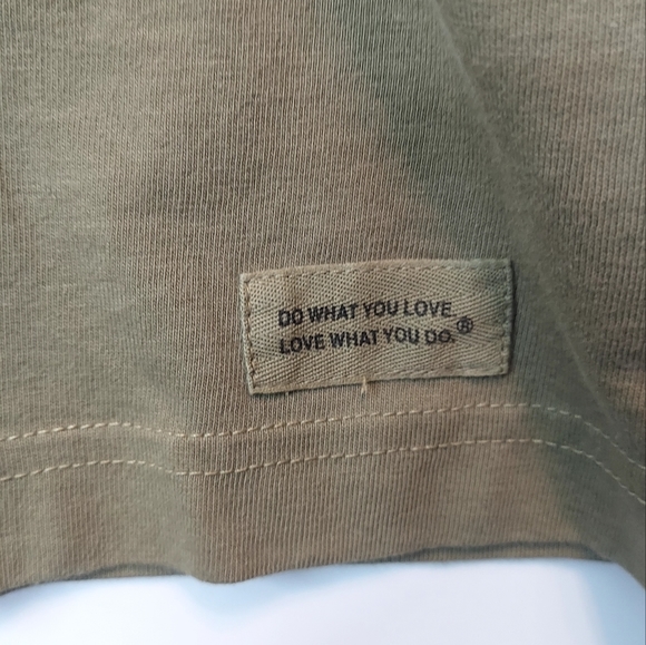 NWT Life is Good with Tacos Crusher Tee Unisex Army Green Short Sleeve T… - Picture 4 of 9